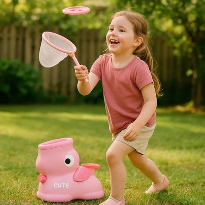 Kids Toy Frisbee Launcher Net Game Active