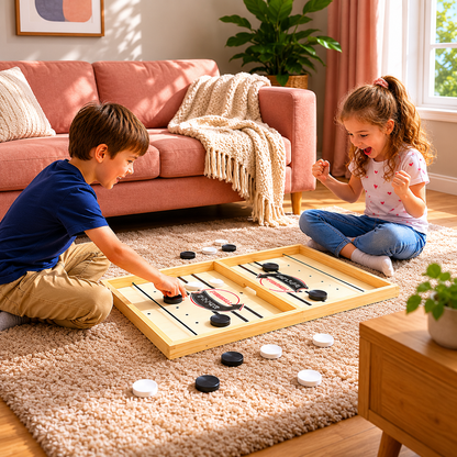 Family Board Game Fun Wooden Tabletop Set