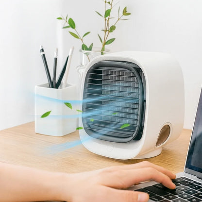 Fan Air Cooler Humidifier Desk Mini USB