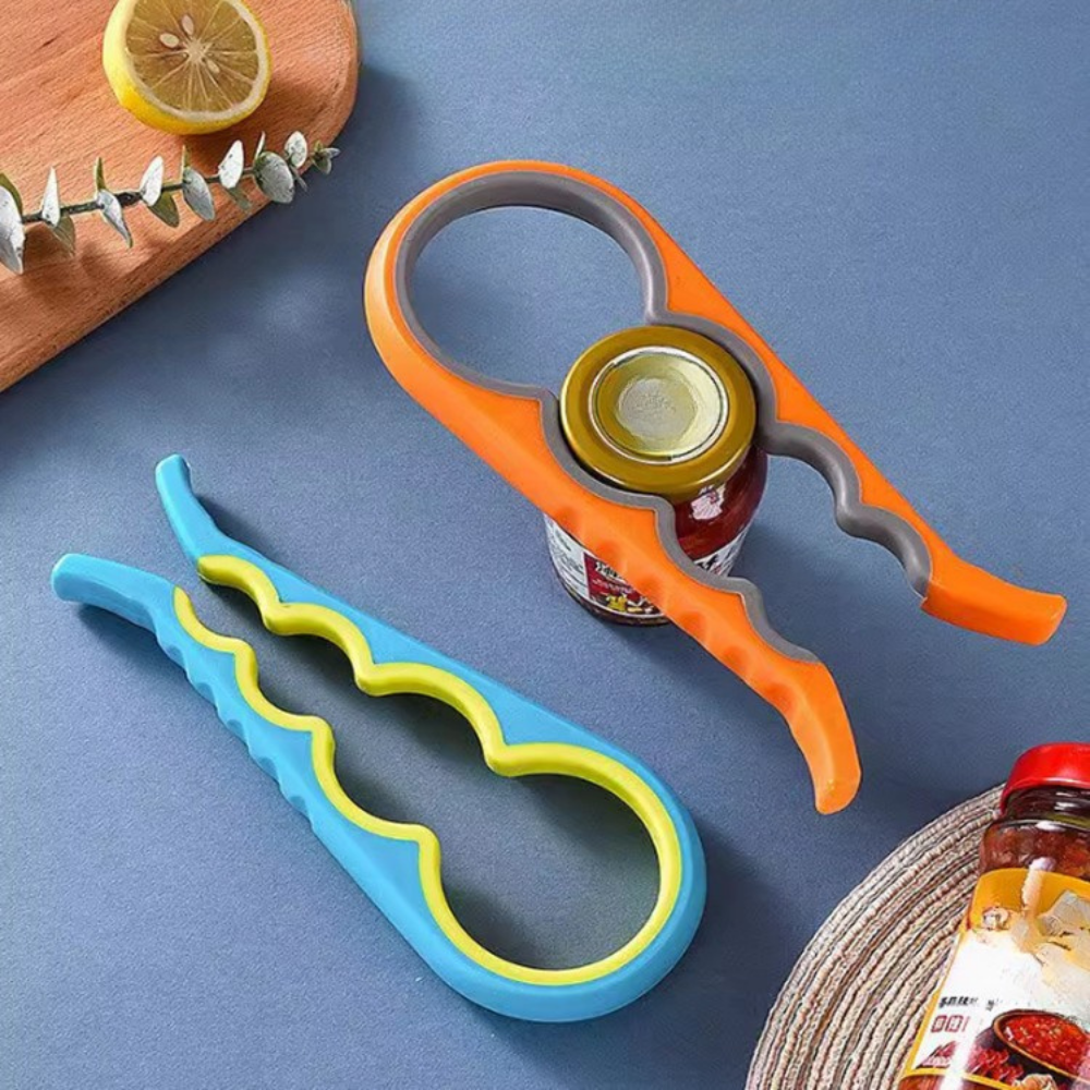 Jar Opener Multi Function Rubber Grip Lid