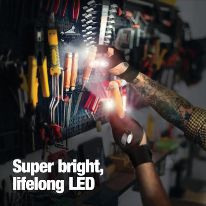 Flashlight Gloves LED Finger Light Work