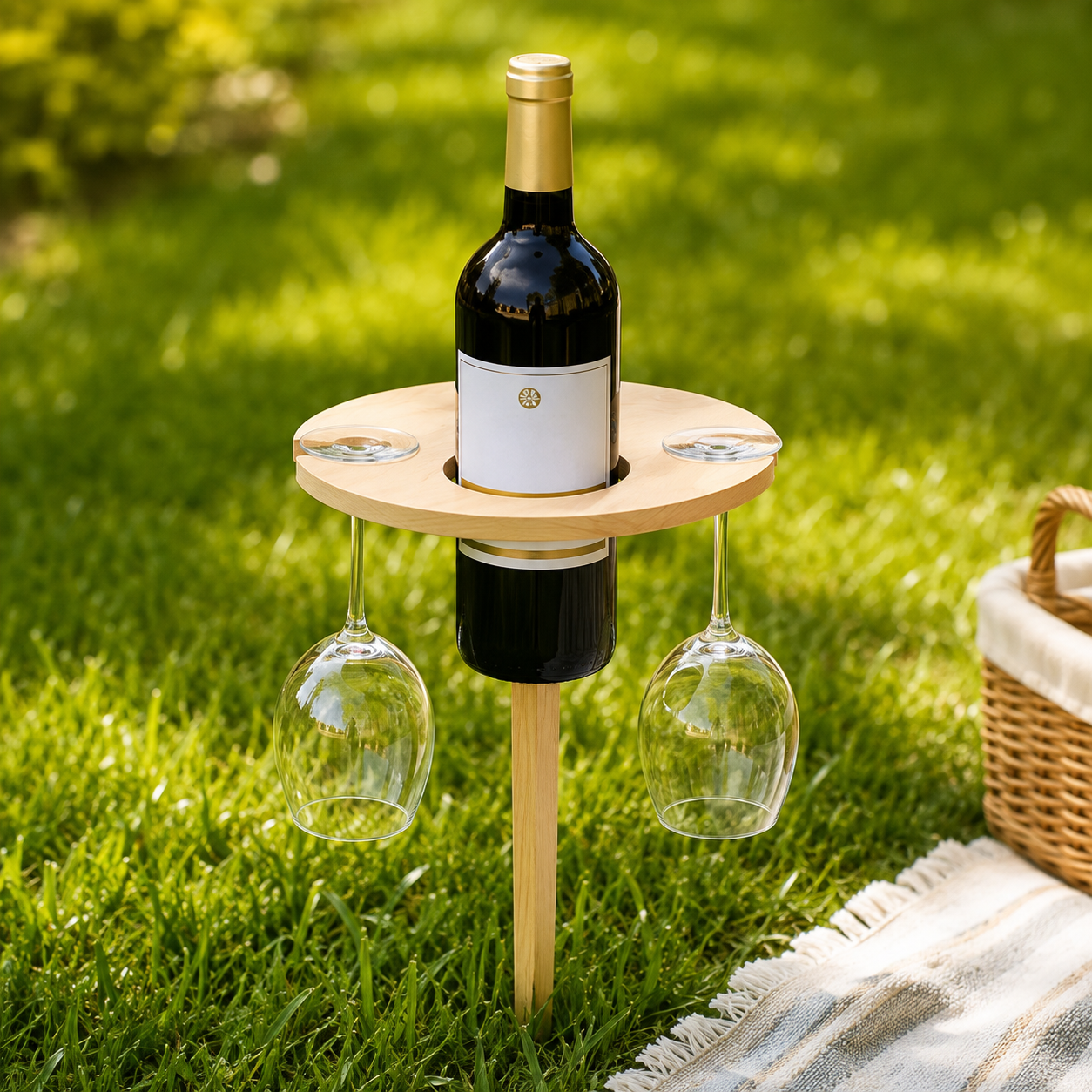 Foldable Wine Table Portable Picnic Outdoor