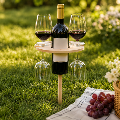 Foldable Wine Table Portable Picnic Outdoor