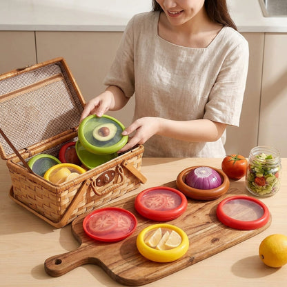 Food Storage Lids Silicone Reusable Produce