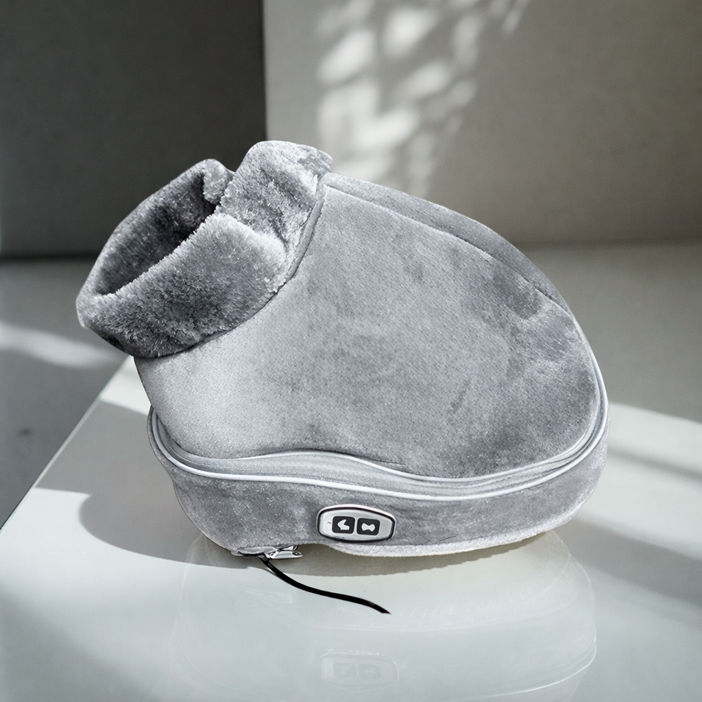 Foot Massager Heated Plush Vibration