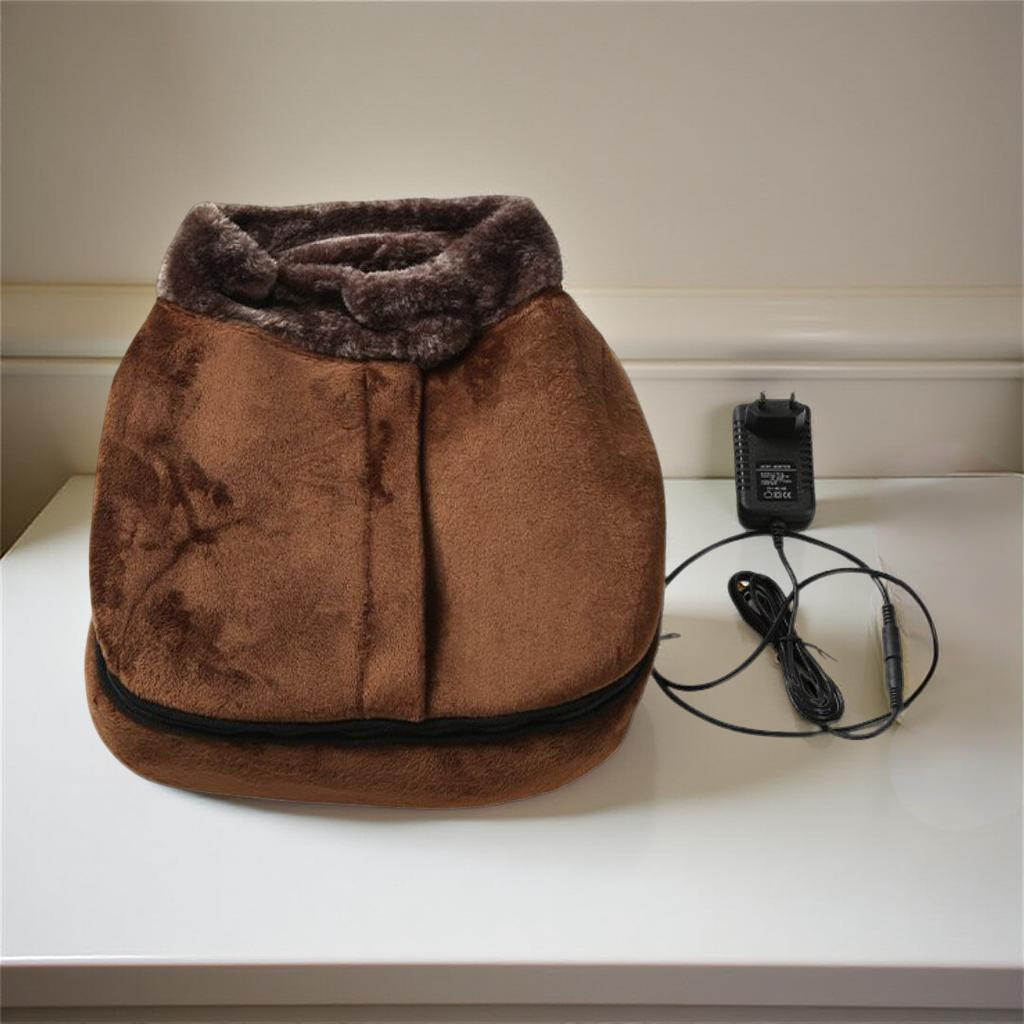 Foot Massager Heated Plush Vibration