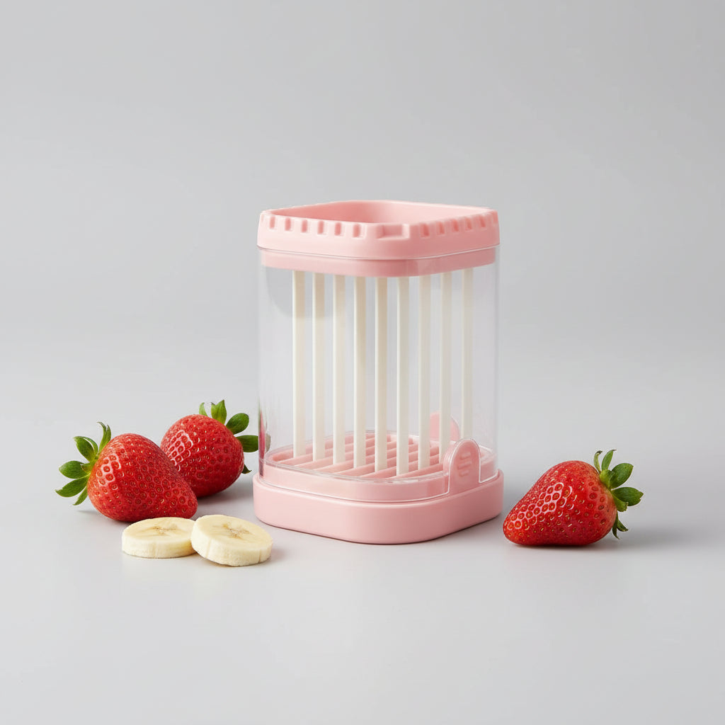 Fruit Slicer 8 Blades Easy Use Strawberry