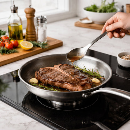 Frying Pan Titanium Cooking Skillet High