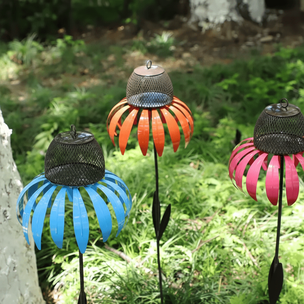 Bird Feeder Metal Garden Sunflower Hanging