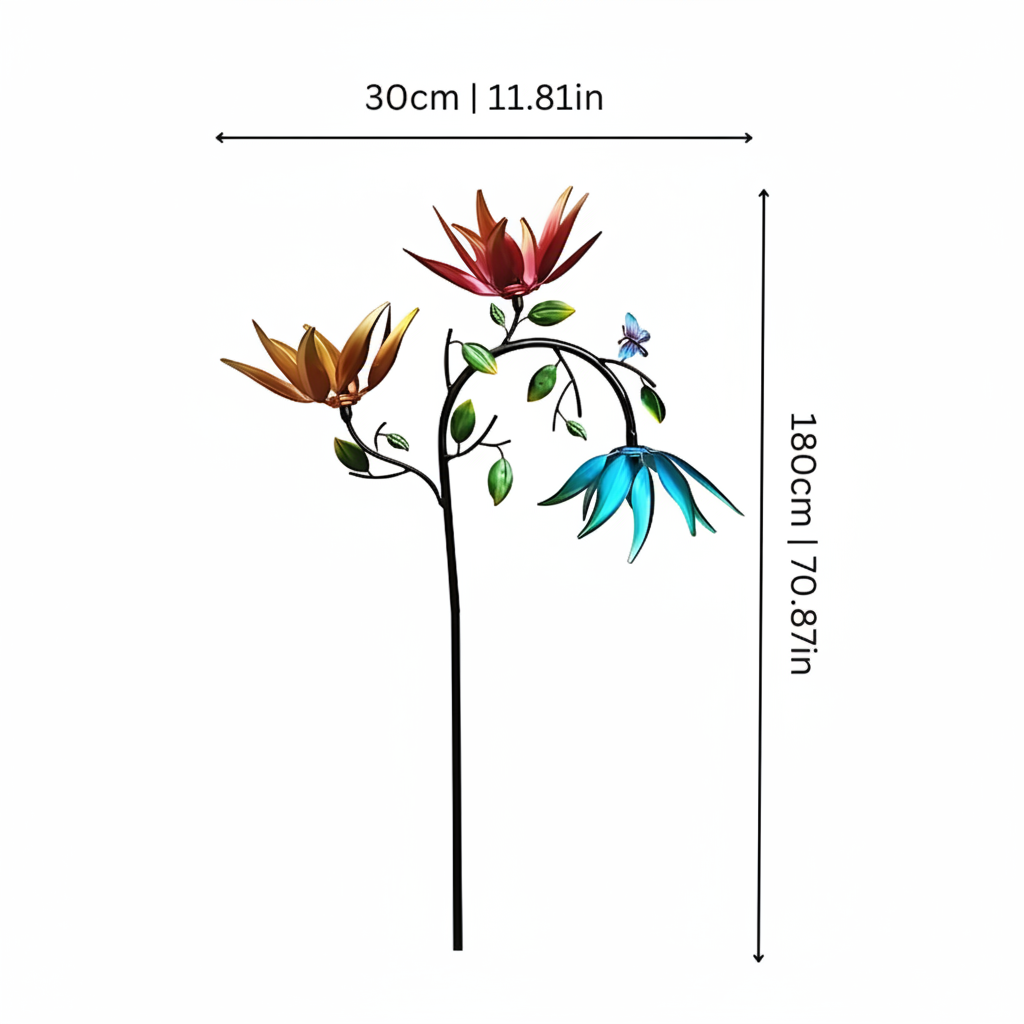 Wind Chime Outdoor Colorful Garden Spinner