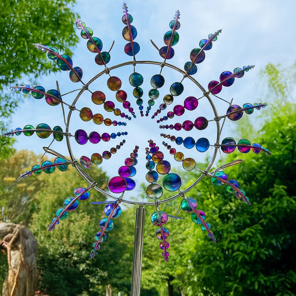 Garden Decor Metal Wind Spinner Outdoor Lawn