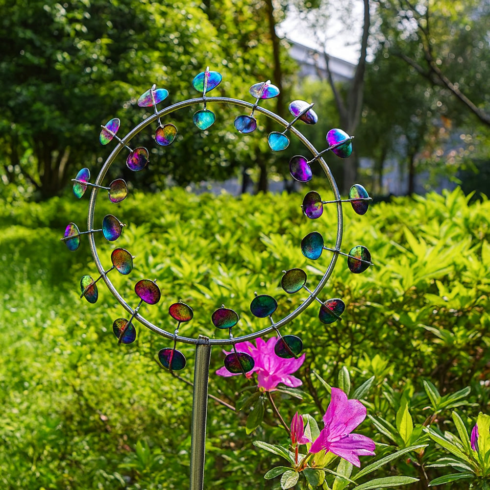 Garden Decor Metal Wind Spinner Outdoor Lawn