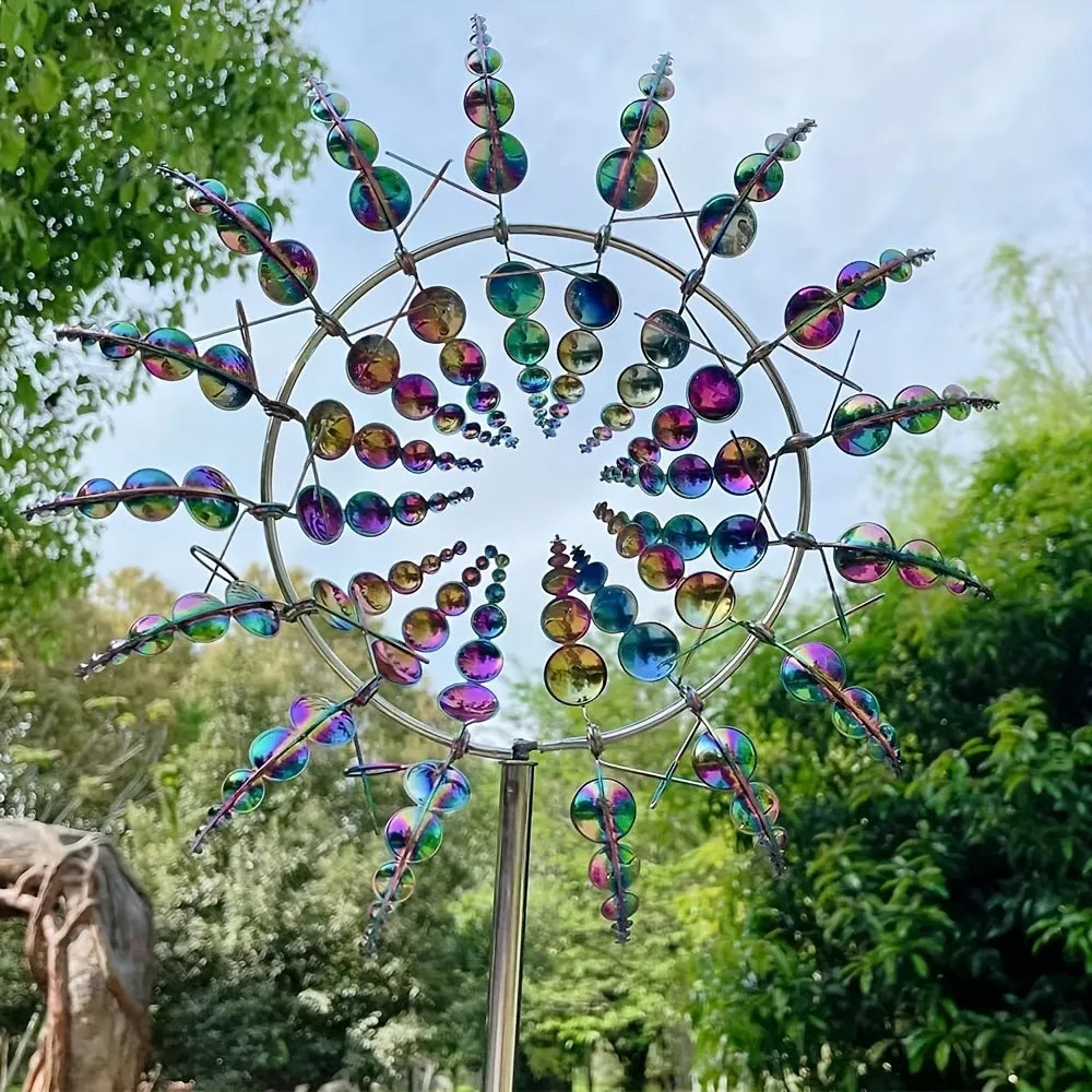 Garden Decor Metal Wind Spinner Outdoor Lawn