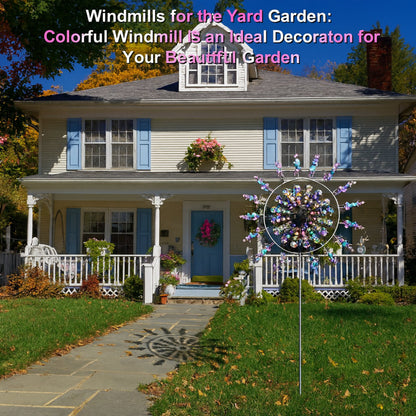 Garden Decor Metal Wind Spinner Outdoor Lawn