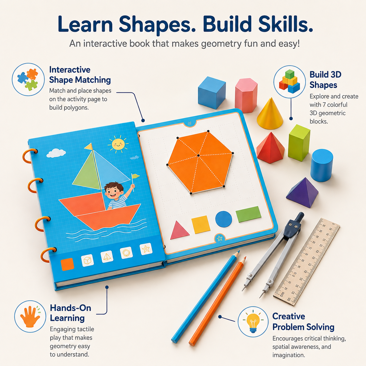 Geometry Learning Educational Book