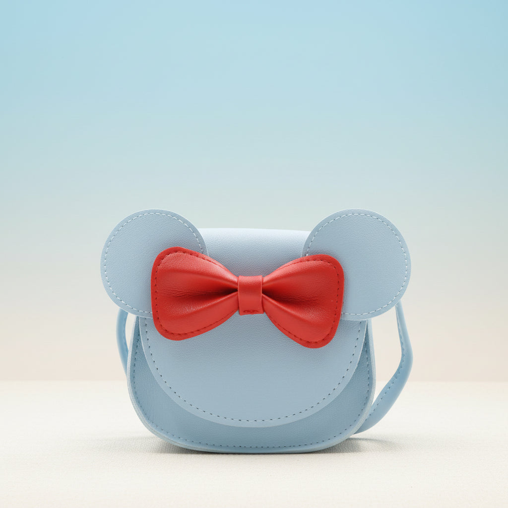 Girls Purse Cute Mouse Crossbody Bag Bow