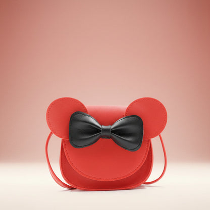 Girls Purse Cute Mouse Crossbody Bag Bow
