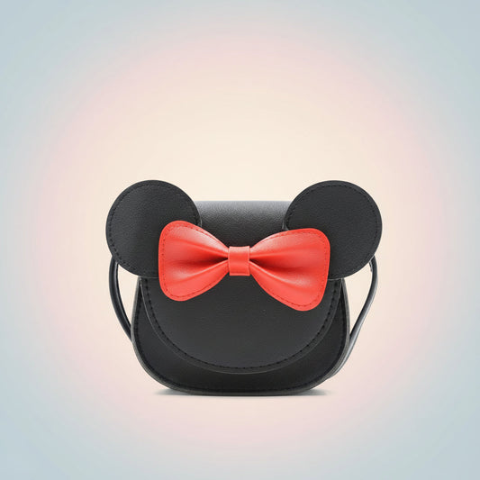 Girls Purse Cute Mouse Crossbody Bag Bow