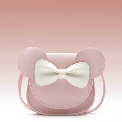 Girls Purse Cute Mouse Crossbody Bag Bow