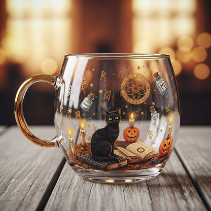Christmas Glass Mug Winter Motifs Festive