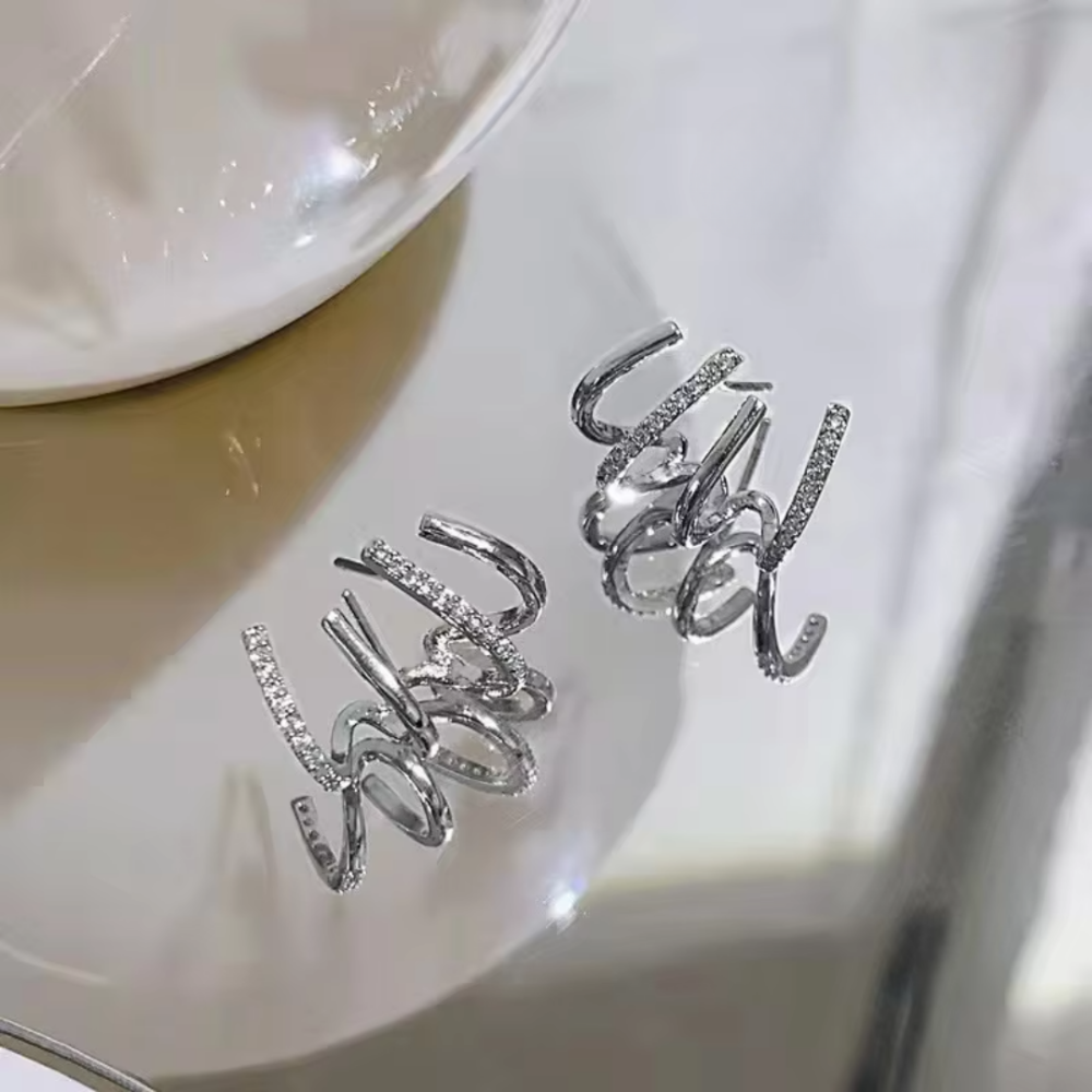 Earrings Mothers Day Gift Gold Hoop Layered