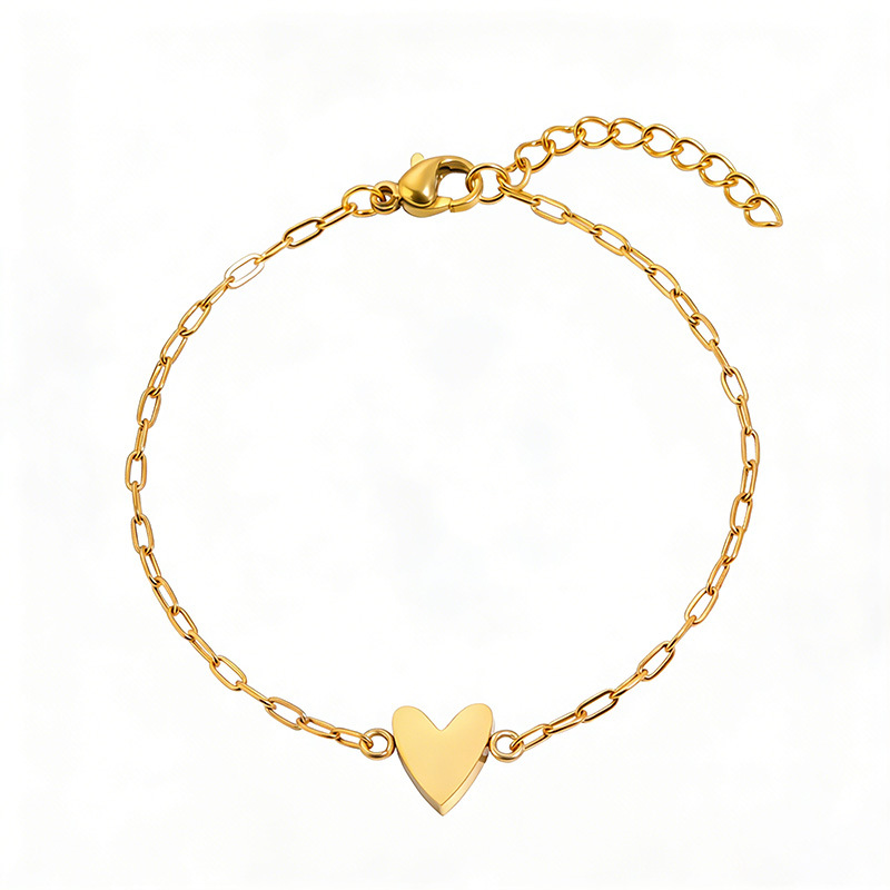 Bracelet Adjustable Heart Chain Matching
