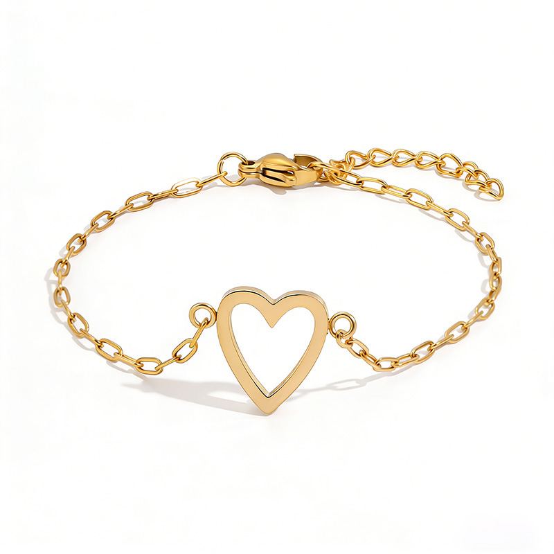 Bracelet Adjustable Heart Chain Matching