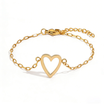 Bracelet Adjustable Heart Chain Matching