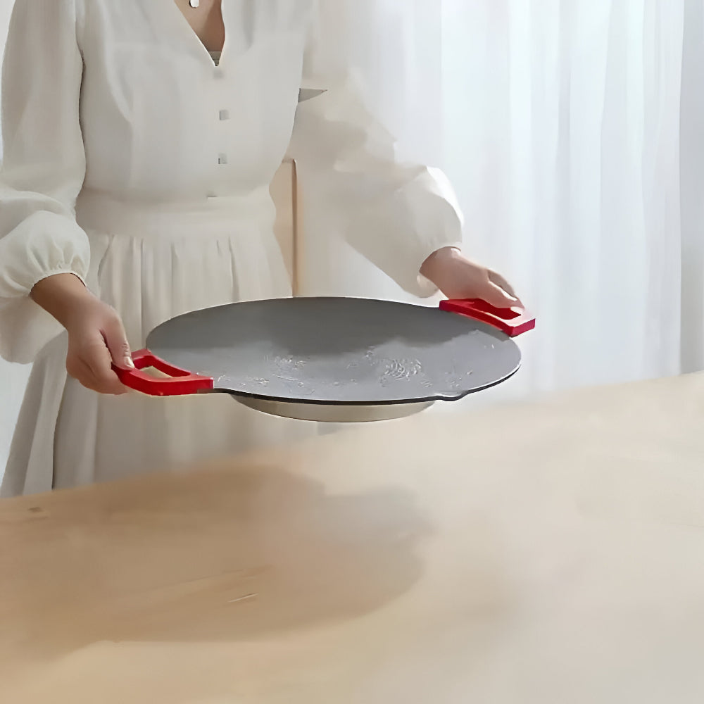Grill Pan Cast Iron Smokeless Indoor Cooking