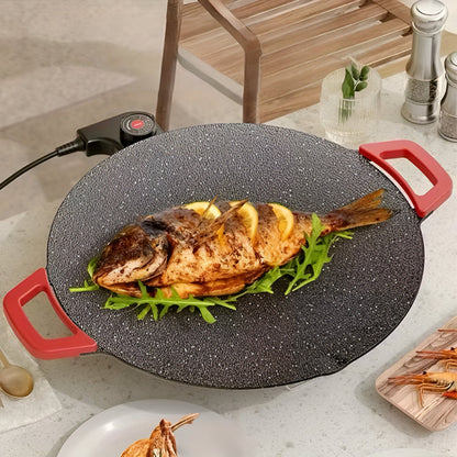 Grill Pan Cast Iron Smokeless Indoor Cooking