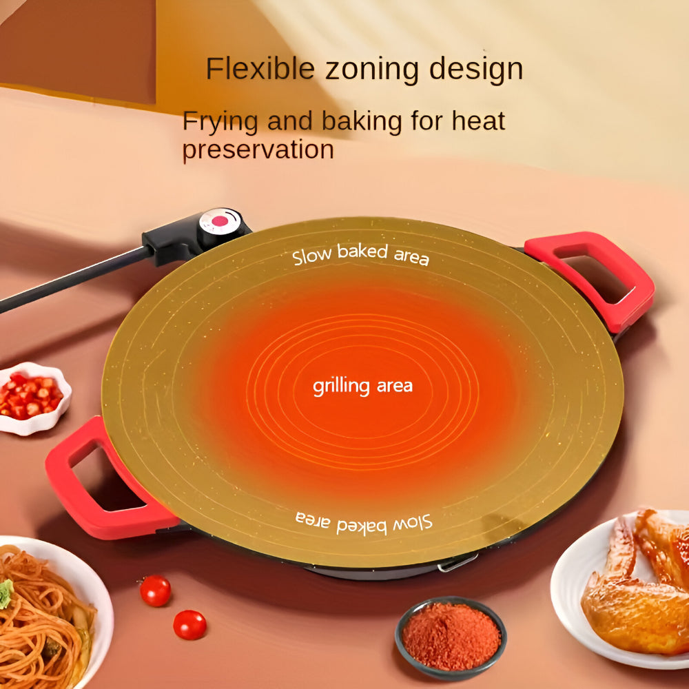 Grill Pan Cast Iron Smokeless Indoor Cooking