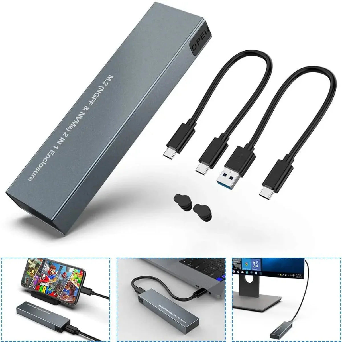 External Hard Drive Portable SSD USB C