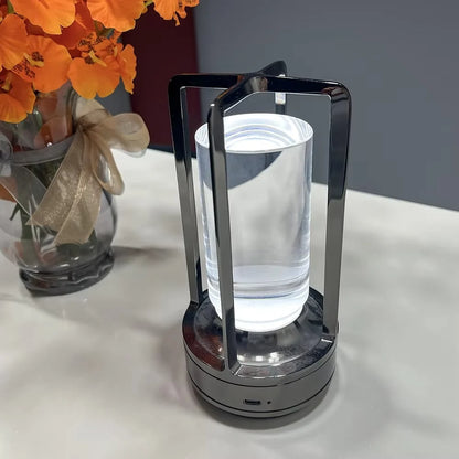 Table Lamp Modern Metal Cylinder LED Light