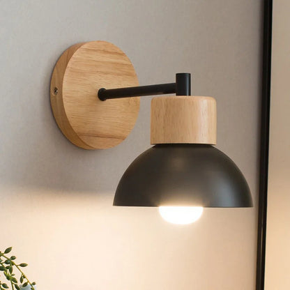 Wood & Metal Wall Lamp Modern Nordic