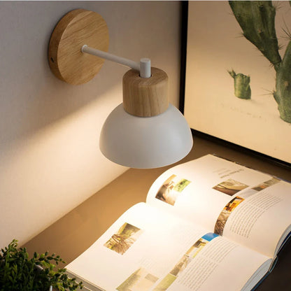 Wood & Metal Wall Lamp Modern Nordic