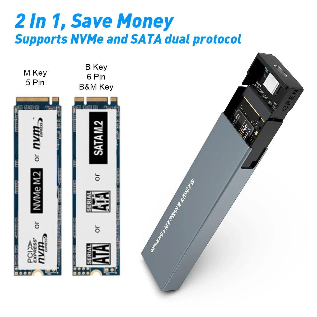 External Hard Drive Portable SSD USB C