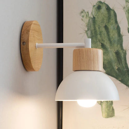 Wood & Metal Wall Lamp Modern Nordic