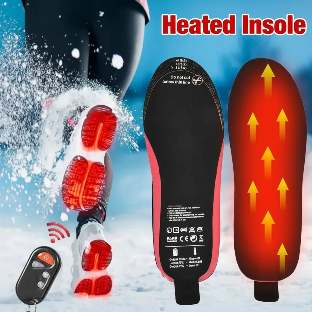 Heated Insoles Rechargeable Wireless Remote