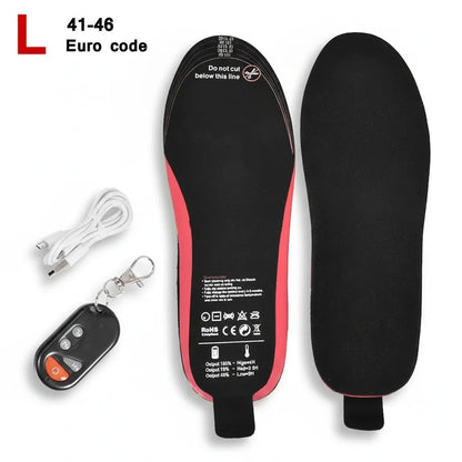 Heated Insoles Rechargeable Wireless Remote