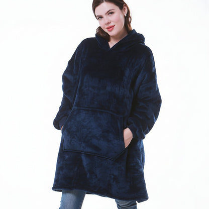 Wearable Cozy Blanket Hooded Thick Warm