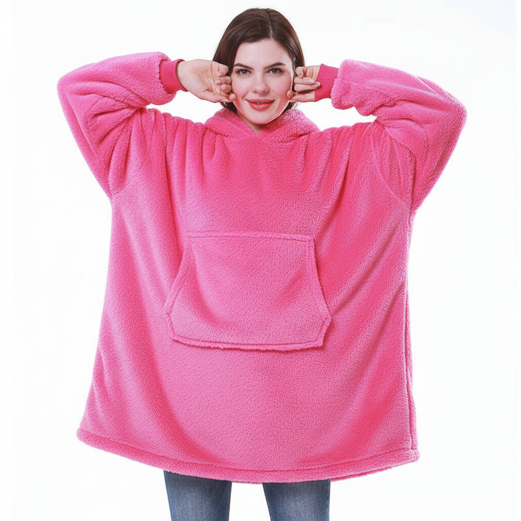 Wearable Cozy Blanket Hooded Thick Warm