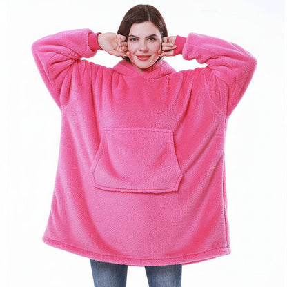Wearable Cozy Blanket Hooded Thick Warm