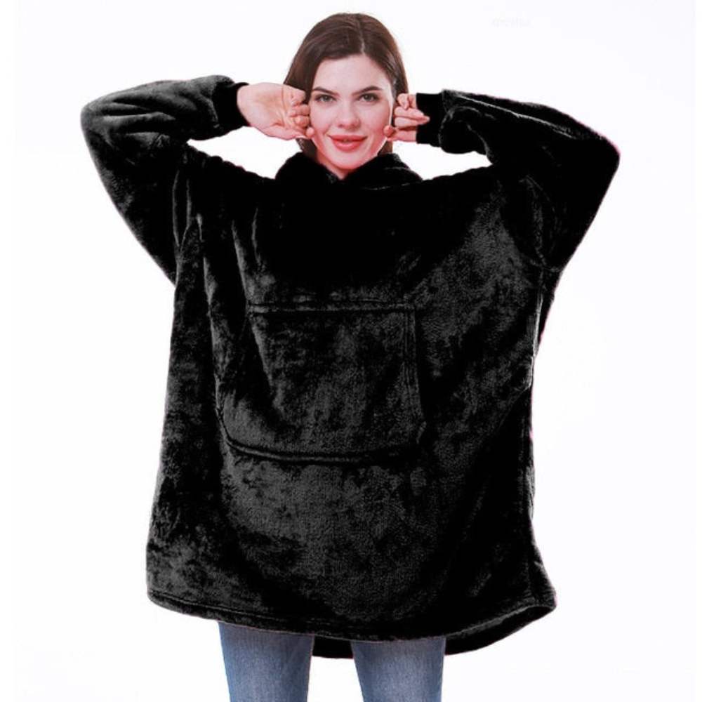 Wearable Cozy Blanket Hooded Thick Warm