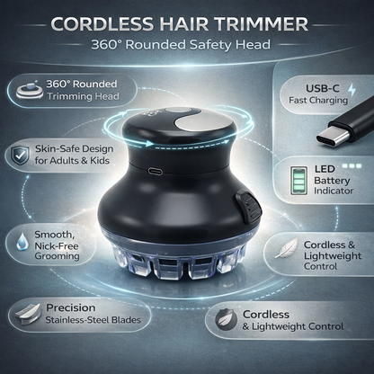 Hair Trimmer Cordless Electric Clipper 360