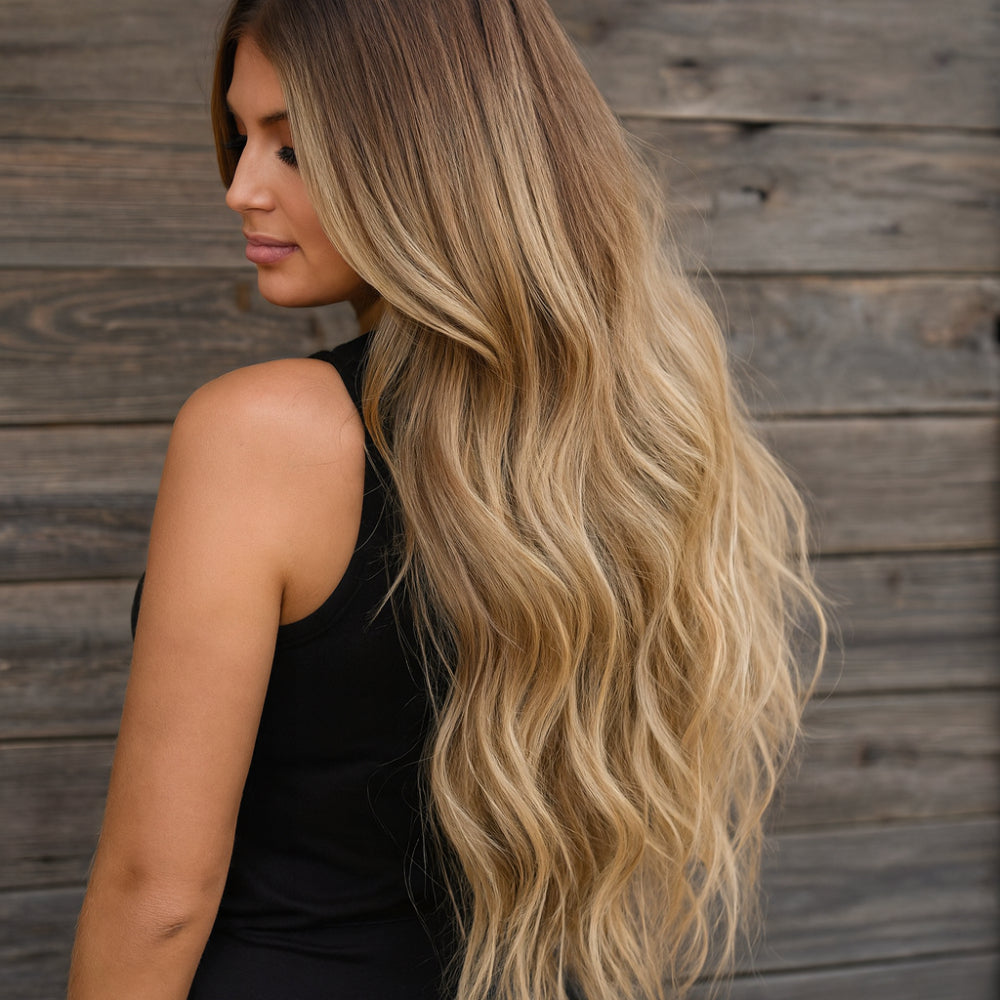 Hair Extensions Natural Wavy Human Hair Clip