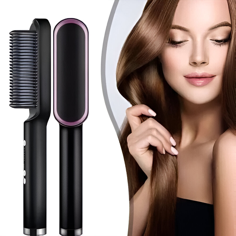 Hair Straightening Comb Heated Styling Brush