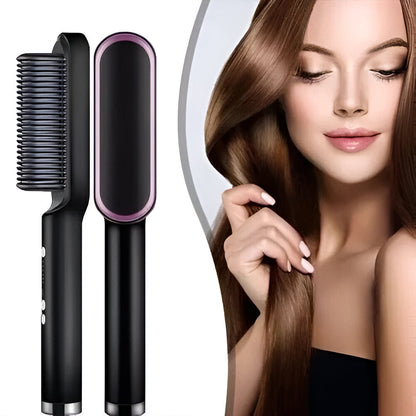 Hair Straightening Comb Heated Styling Brush
