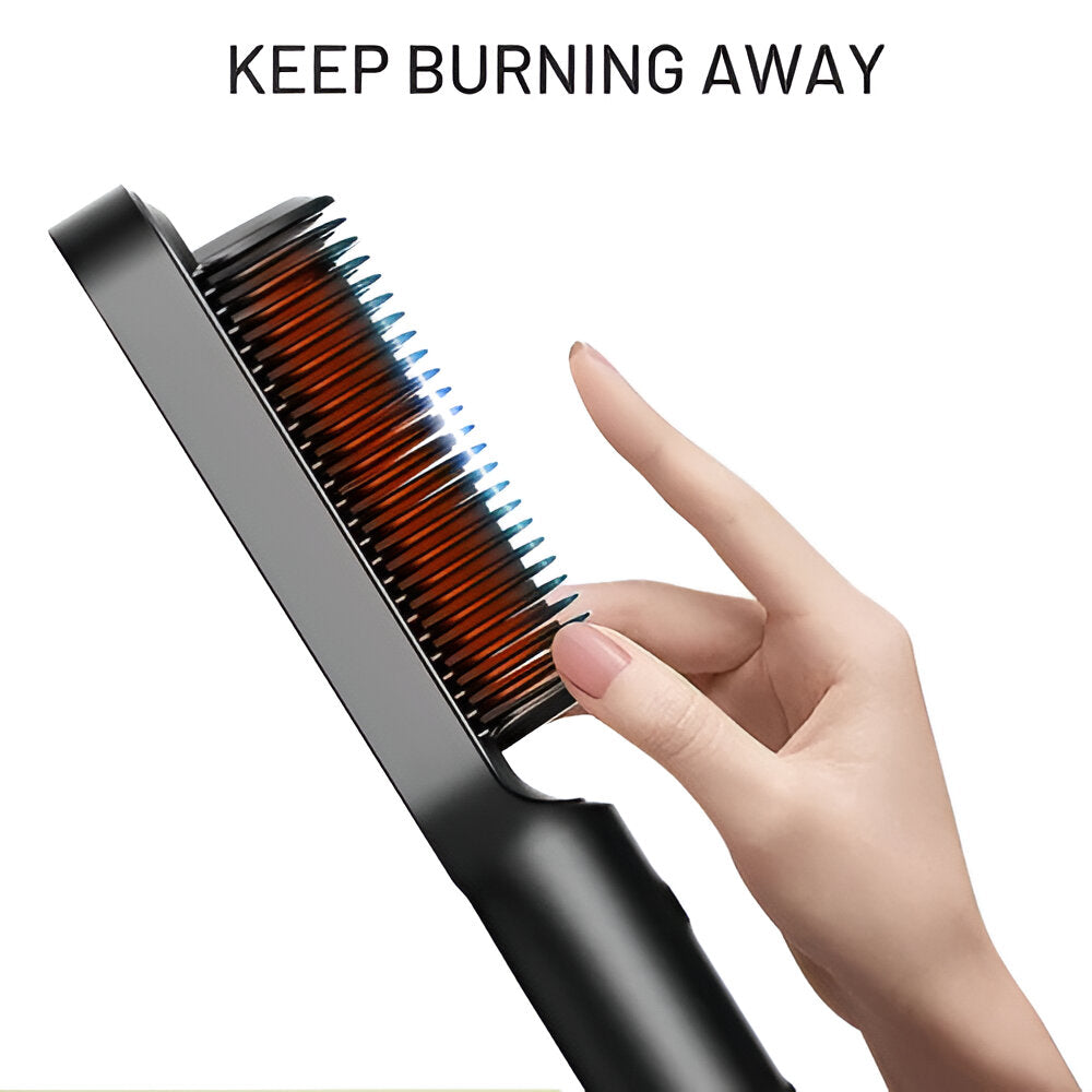Hair Straightening Comb Heated Styling Brush