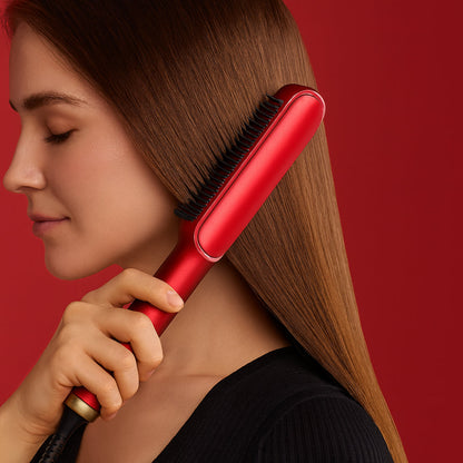 Hair Straightening Comb Heated Styling Brush