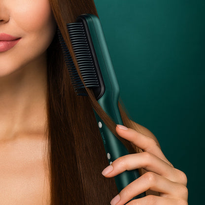 Hair Straightening Comb Heated Styling Brush